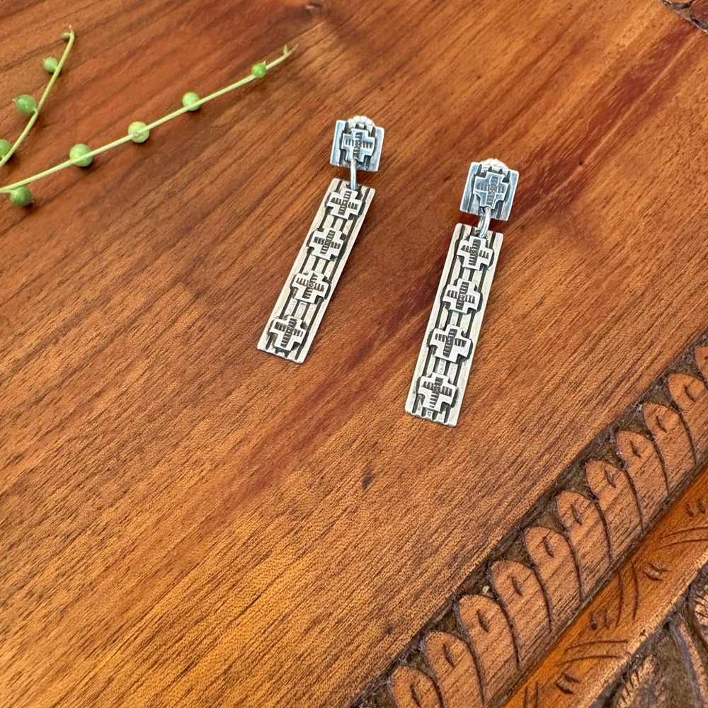 Kai Zen Gallagher Santa Fe sterling silver “Spider Woman” earrings